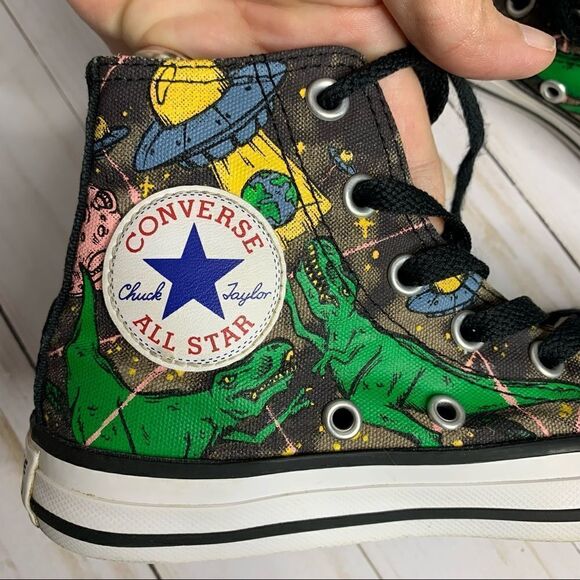 Converse Unisex-Junior Chuck Taylor All Star Interstellar Dino's Sneaker - Picture 6 of 13